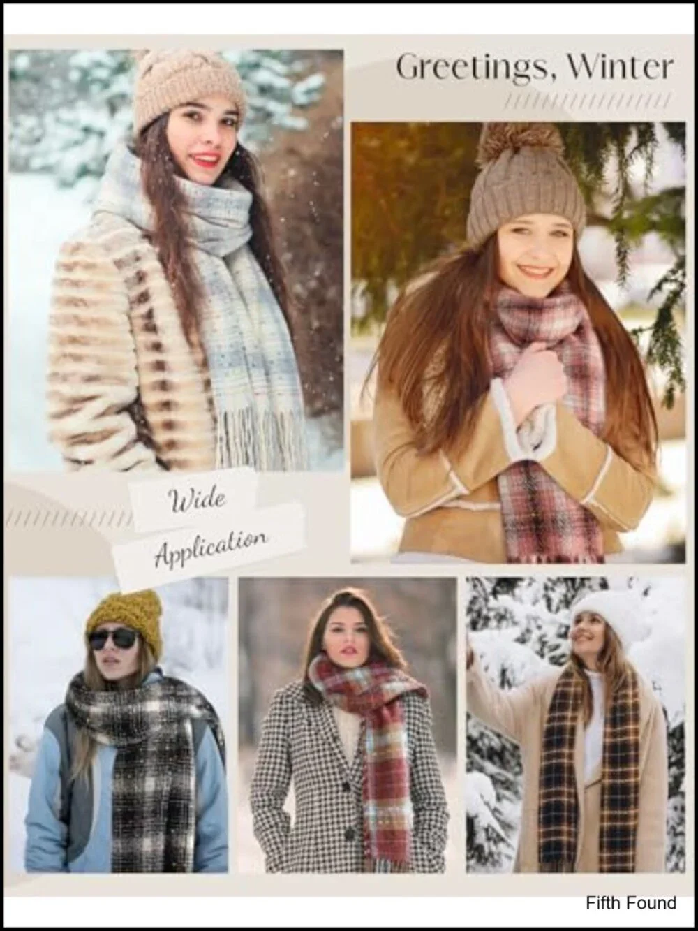 Premium Soft Polyester Blanket Scarf Women Winter Warm Shawl Tassel